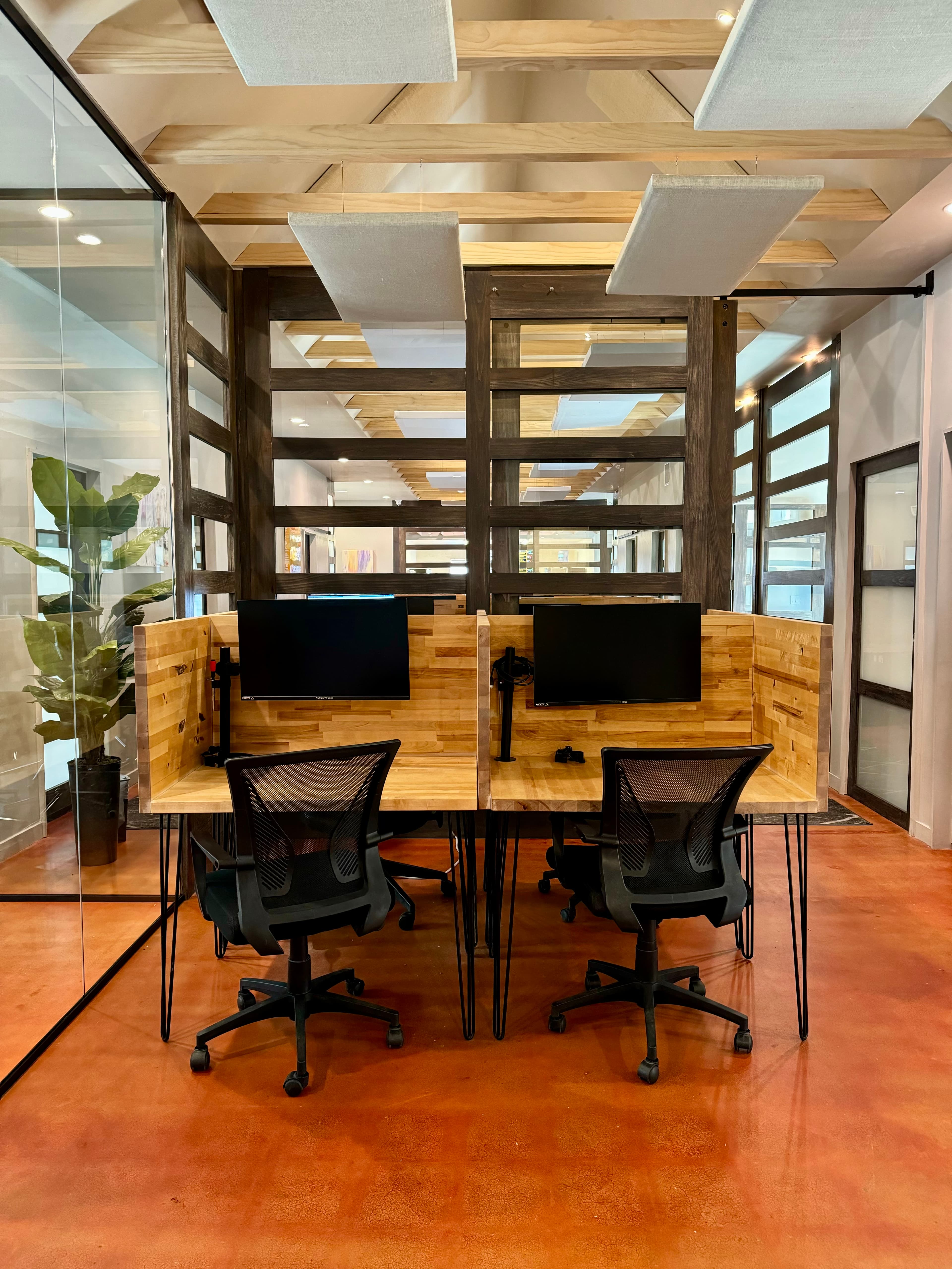 Private phone booths available to all members